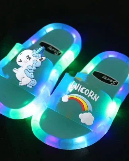 Chausson enfant licorne lumineux