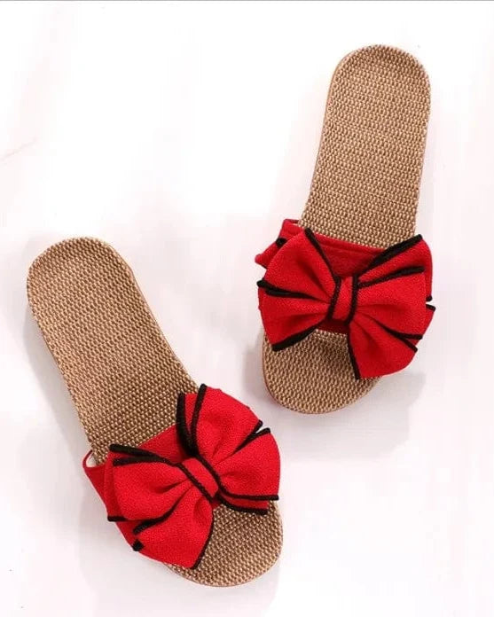 Chausson sandale femme noeud