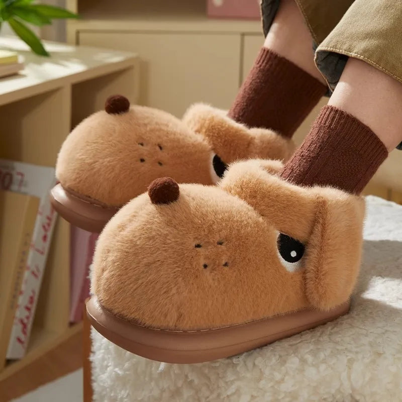 Chausson chien cartoon femme