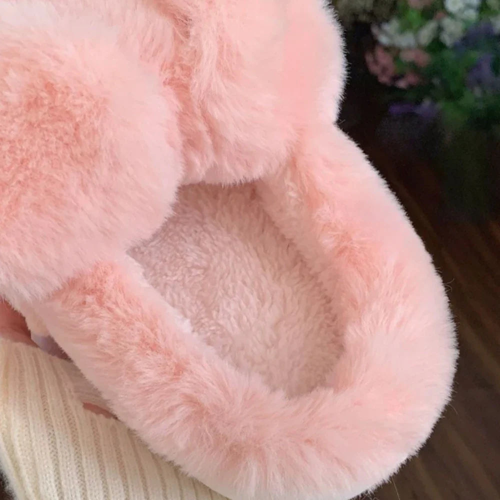 Chausson cochon rose femme