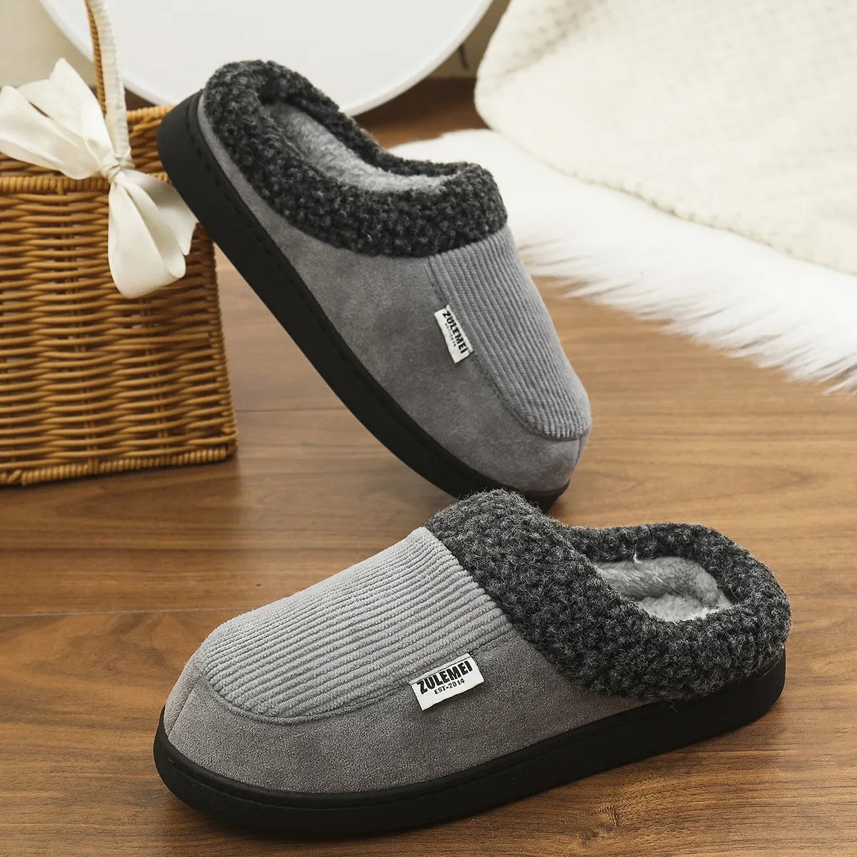 Chausson hiver doublé femme