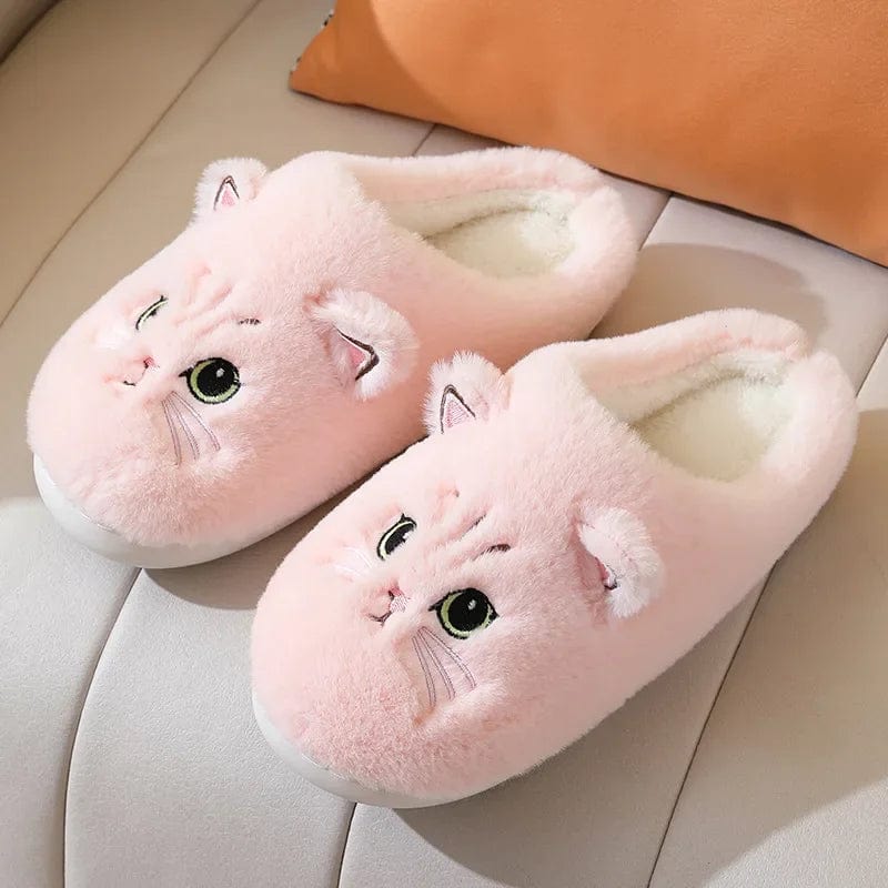 Chausson chat femme avec