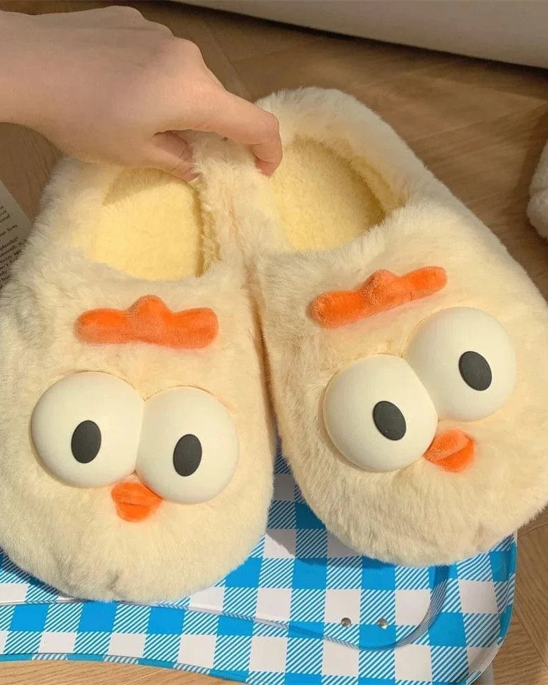 Chaussons animaux femme hiver