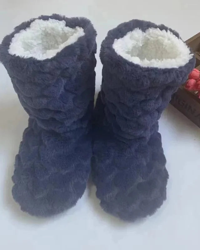 Chausson botte fourré femme