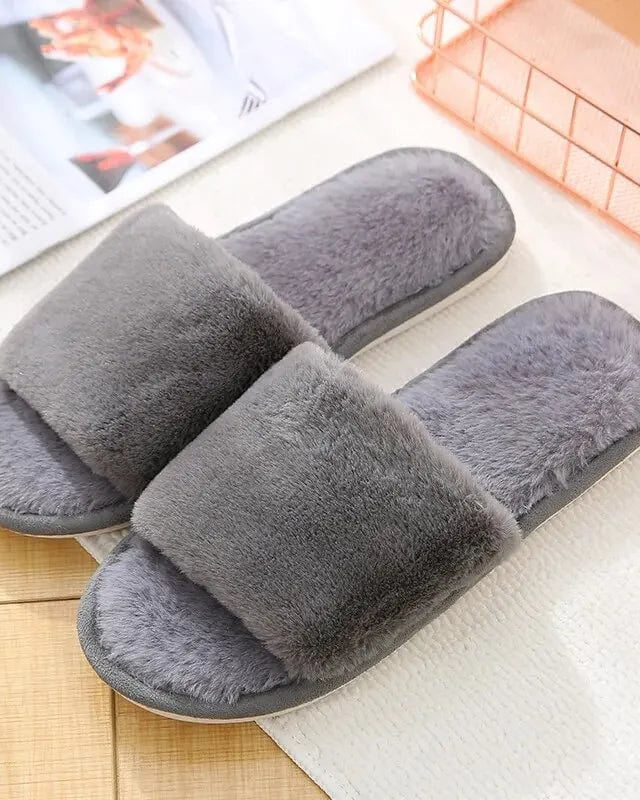Chausson claquette fourré femme