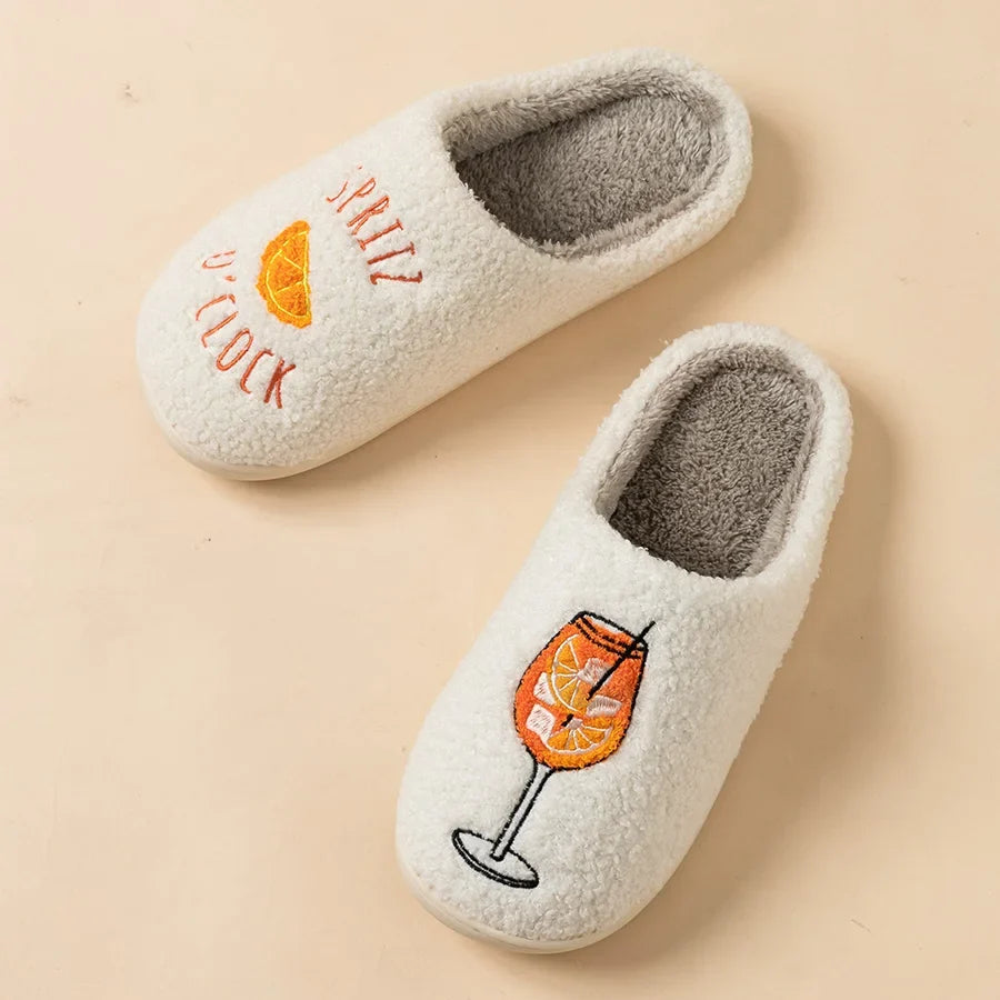 Chausson peluche antidérapant