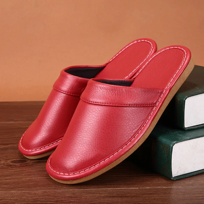 Chausson cuir pu homme