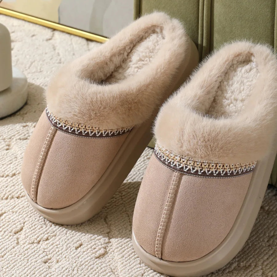 Chausson femme doublé peluche