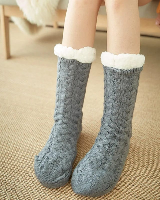 Chausson chaussette antidérapant femme