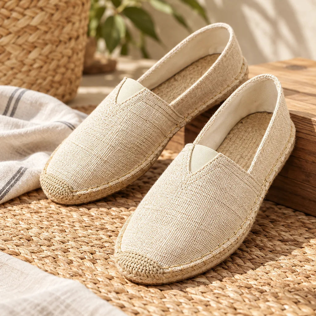 Chausson espadrille toile homme