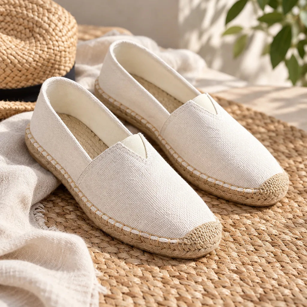 Espadrille toile homme beige