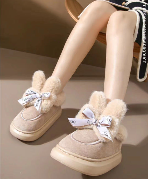 Chausson lapin femme