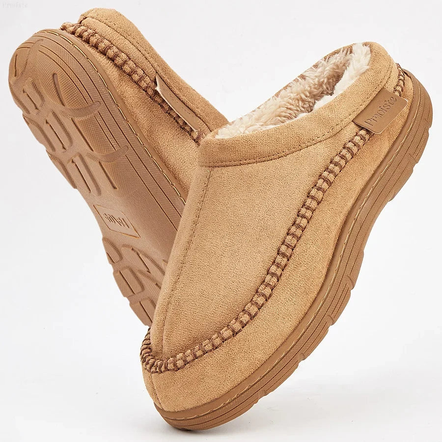 Chausson homme hiver fourré
