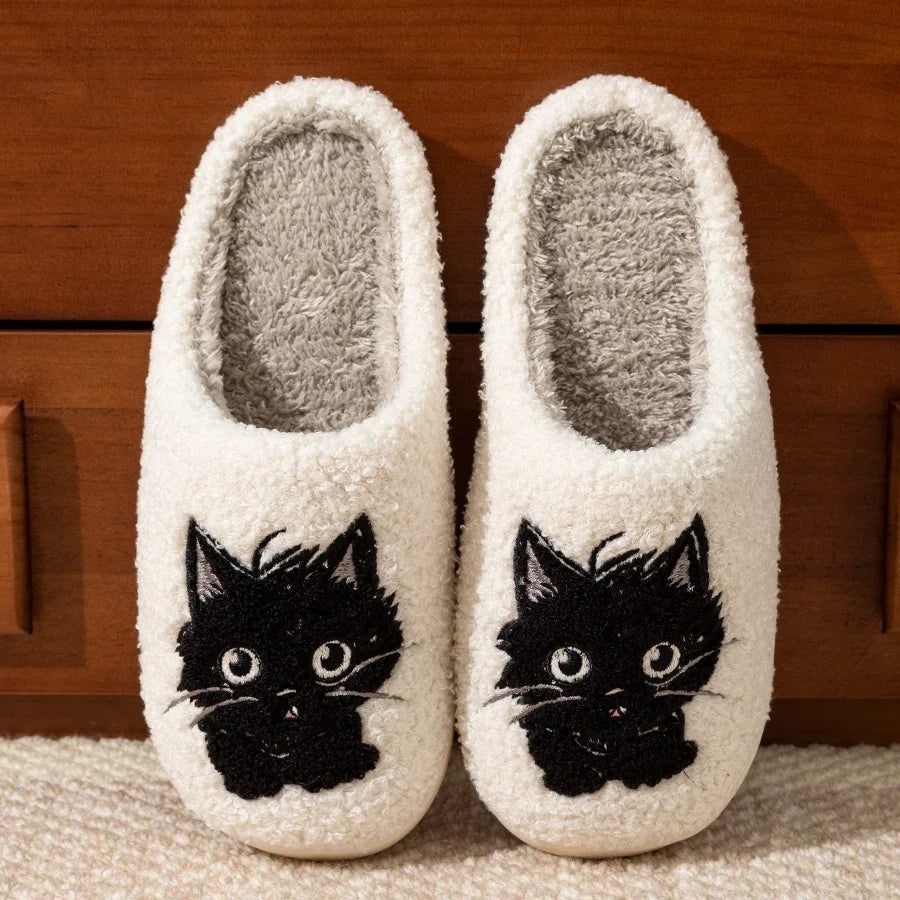 Chausson chat femme