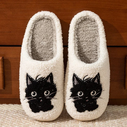 Chausson chat femme