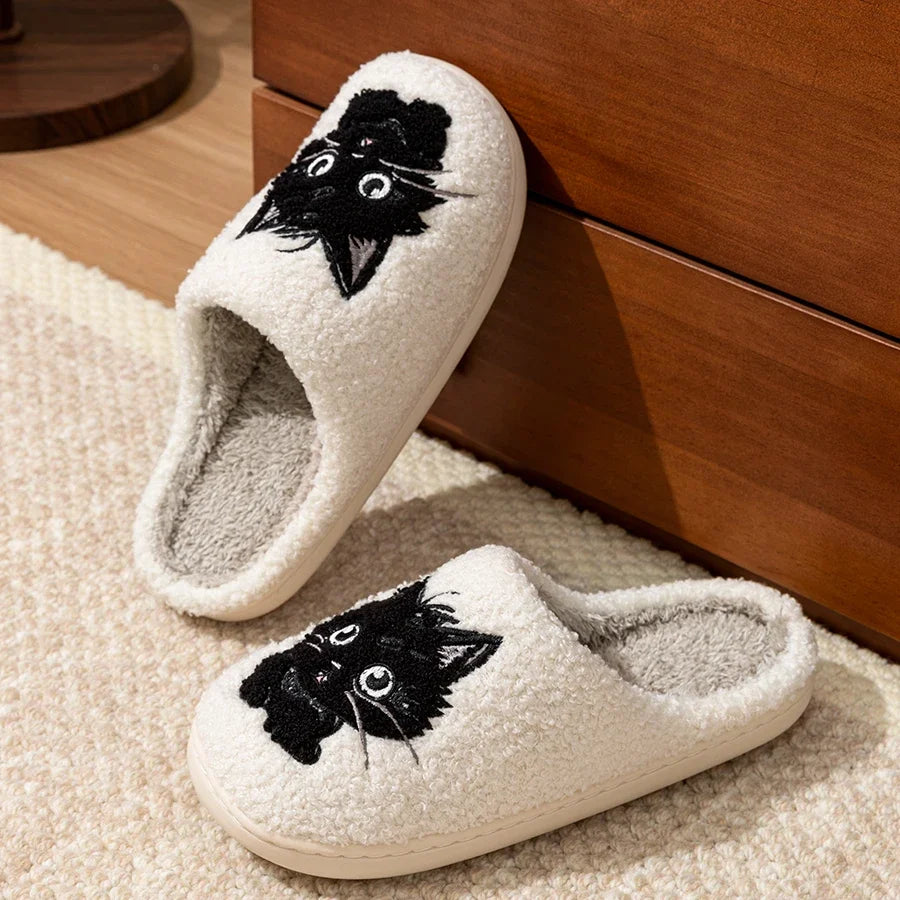 Chausson chat femme