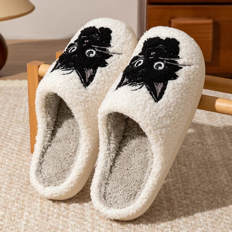 Chausson chat femme