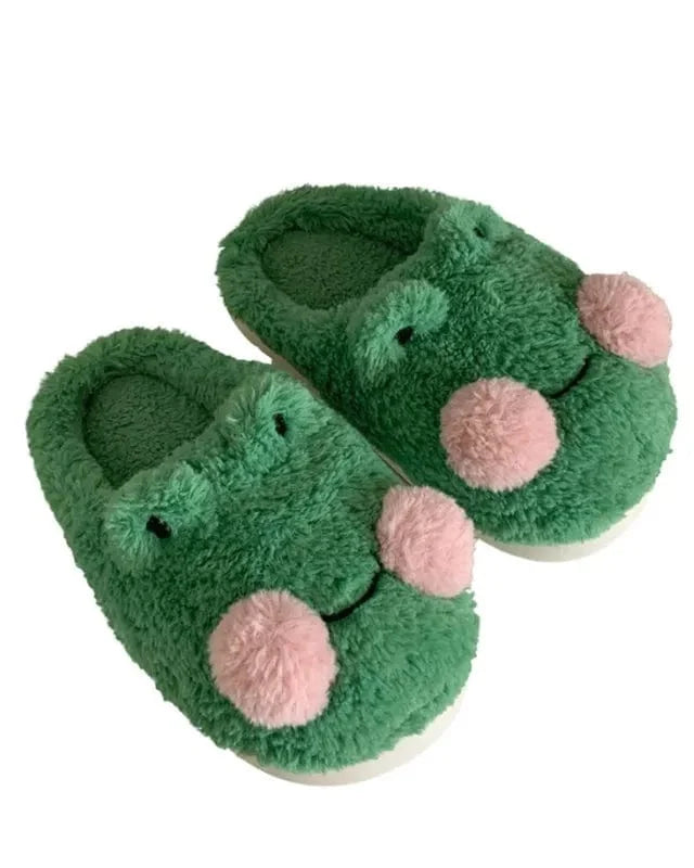 Chausson grenouille vert