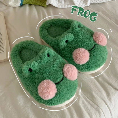 Chausson grenouille vert