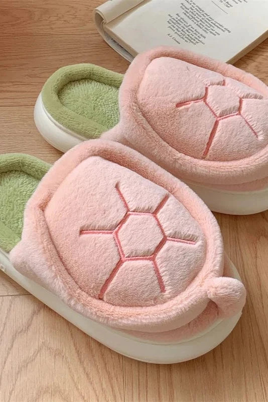 Chausson tortue peluche