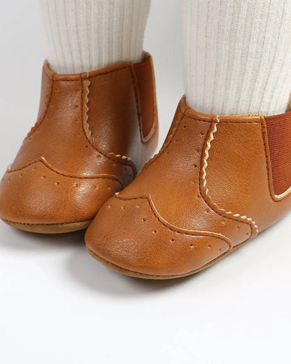 Chausson bebe cuir