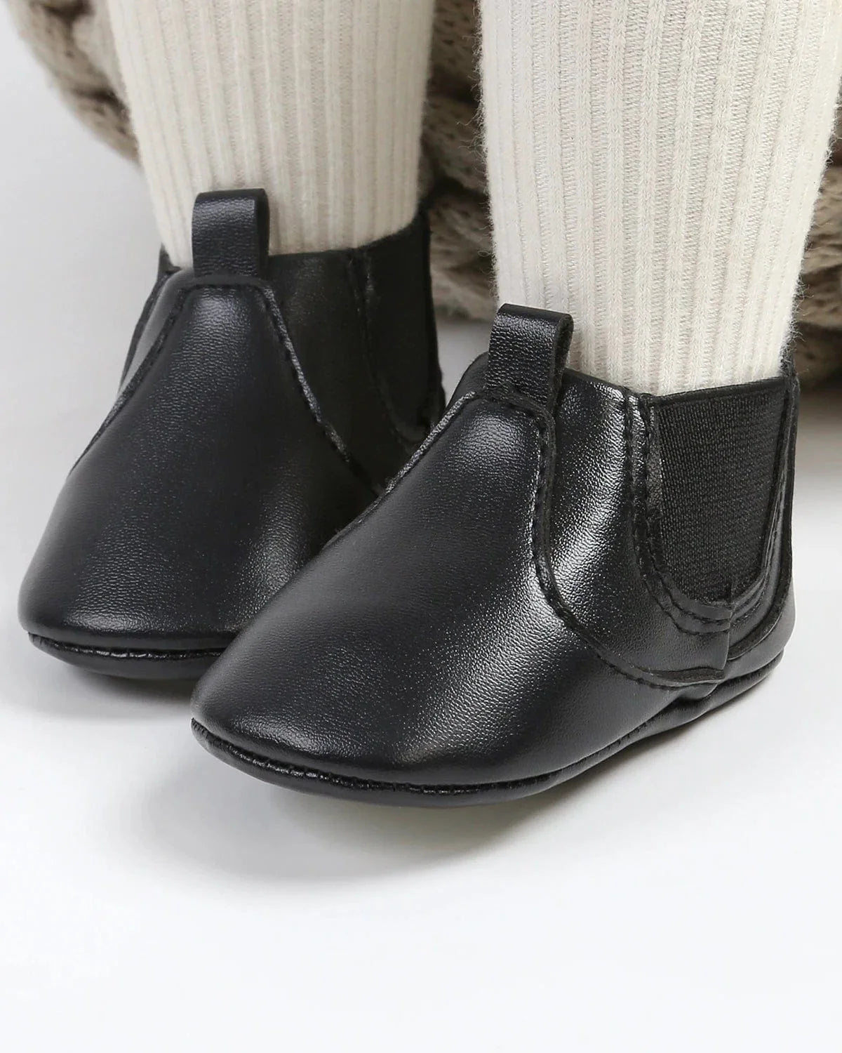 Chausson bebe cuir