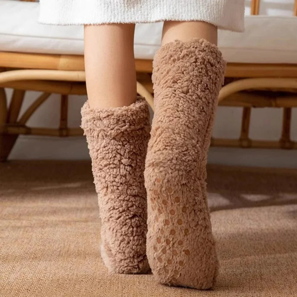 Chausson chaussette femme antidérapant