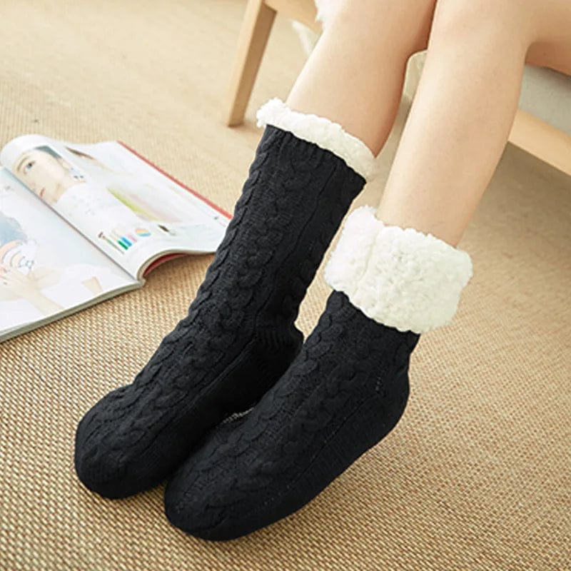 Chausson chaussette antidérapant femme