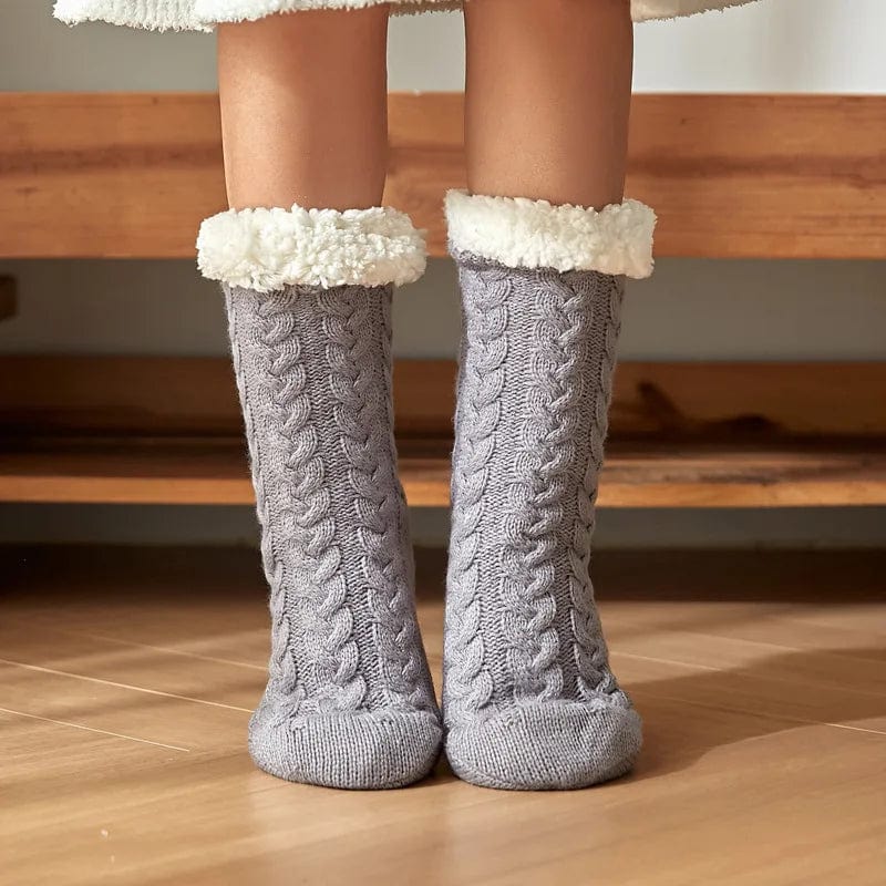 Chausson chaussette antidérapant femme