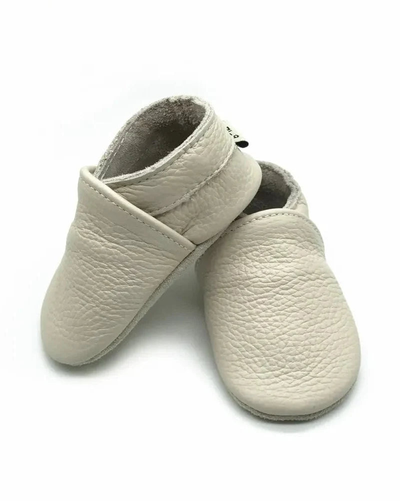 Chausson bebe cuir souple