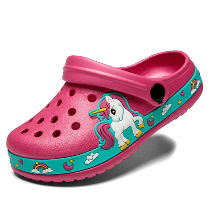 Chausson enfant été licorne