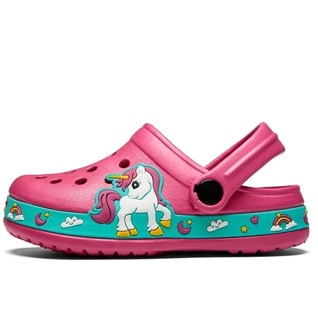 Chausson enfant été licorne