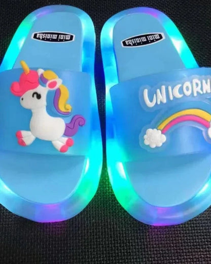 Chausson enfant licorne lumineux
