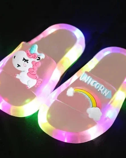 Chausson enfant licorne lumineux