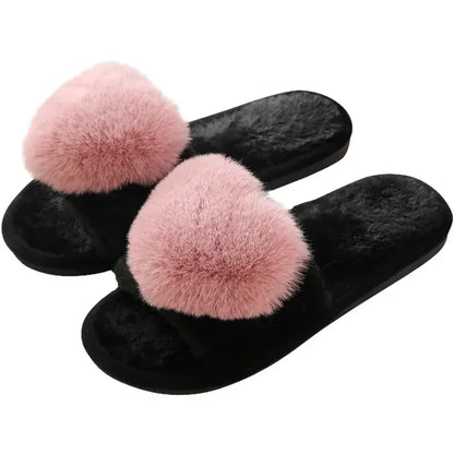 Chausson motif coeur femme