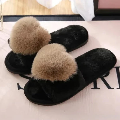 Chausson motif coeur femme