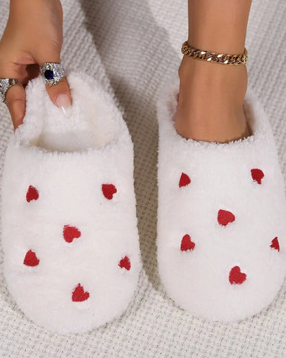 Chausson femme coeur