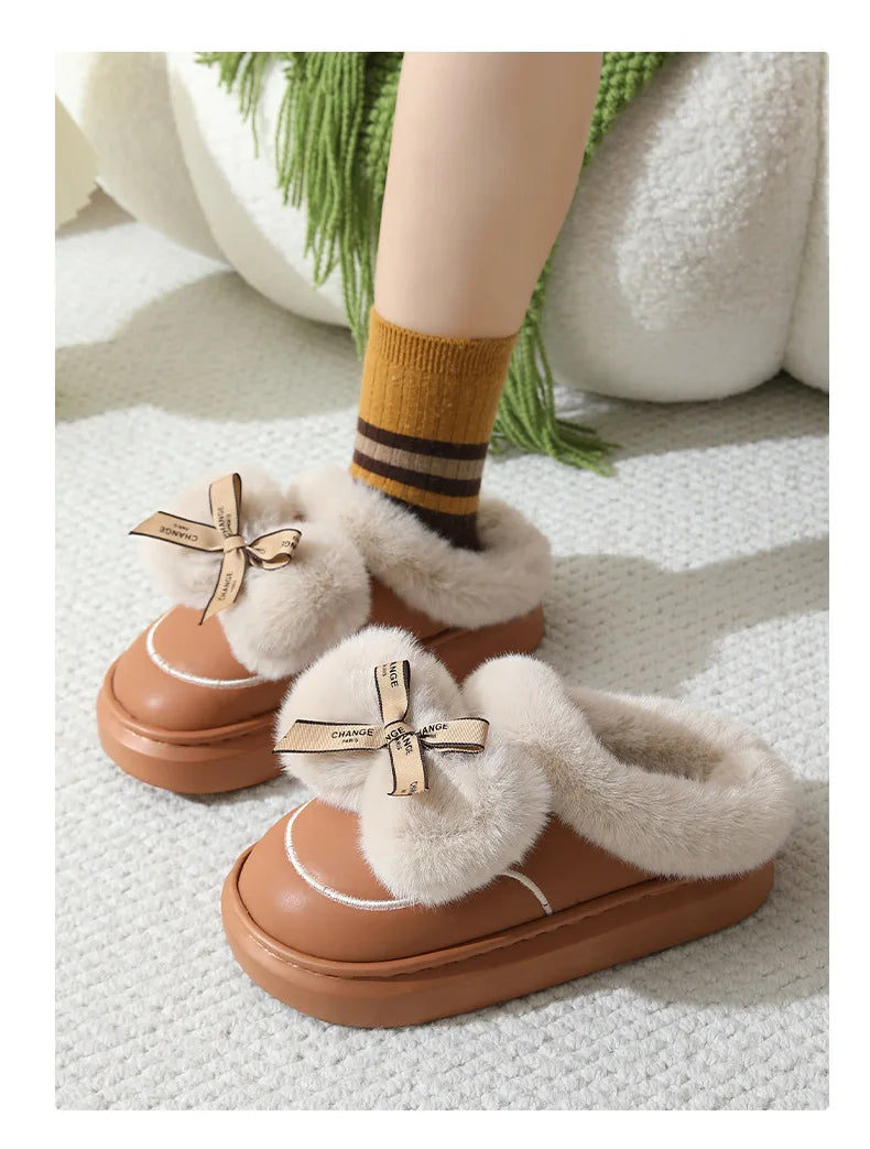 Chausson femme hiver polyester