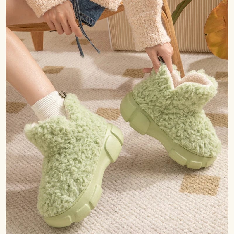 Chausson botte fourré femme