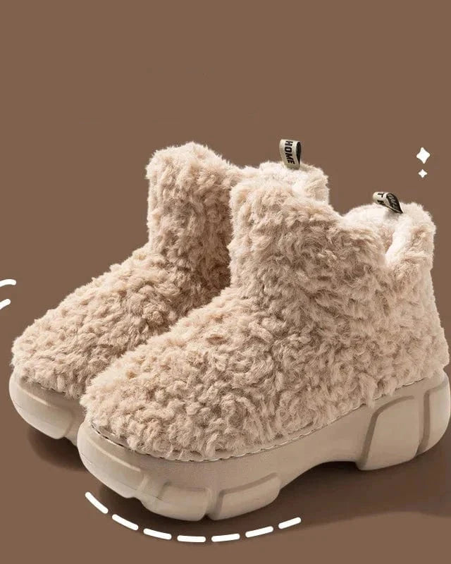Chausson botte fourré femme
