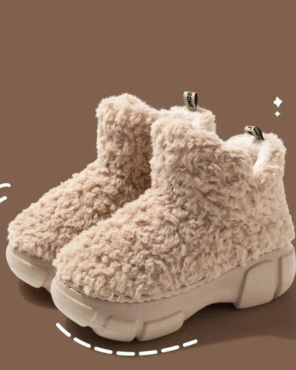Chausson botte fourré femme