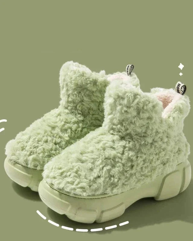 Chausson botte fourré femme