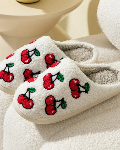 Chausson femme motif fruit