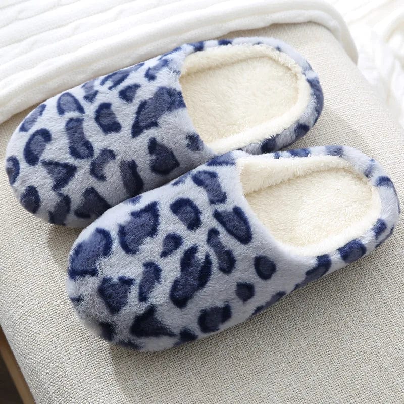 Chausson femme imprimé léopard