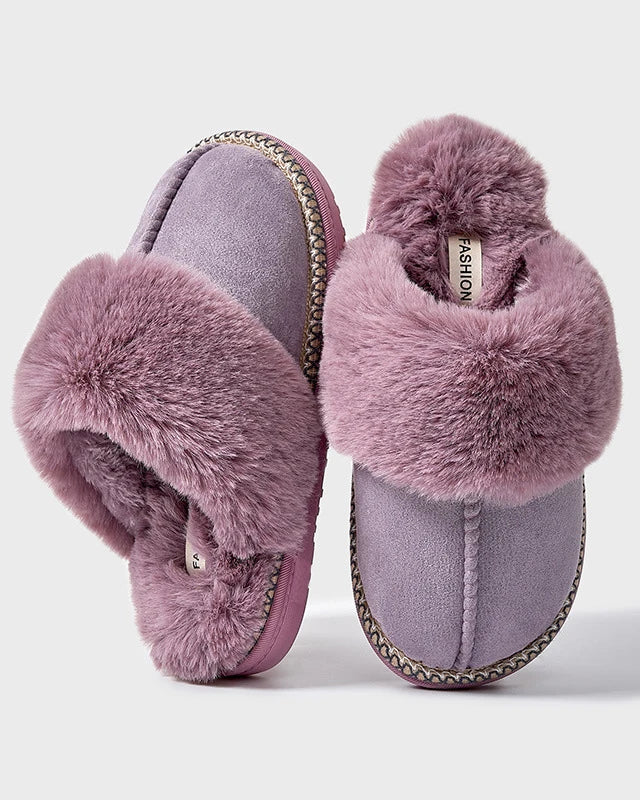 Chausson femme motif léopard