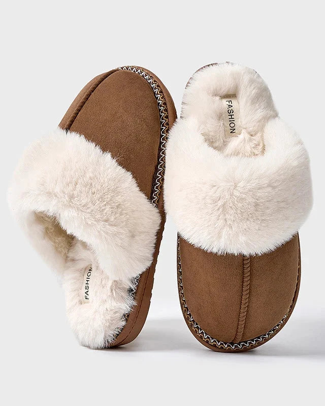 Chausson femme motif léopard