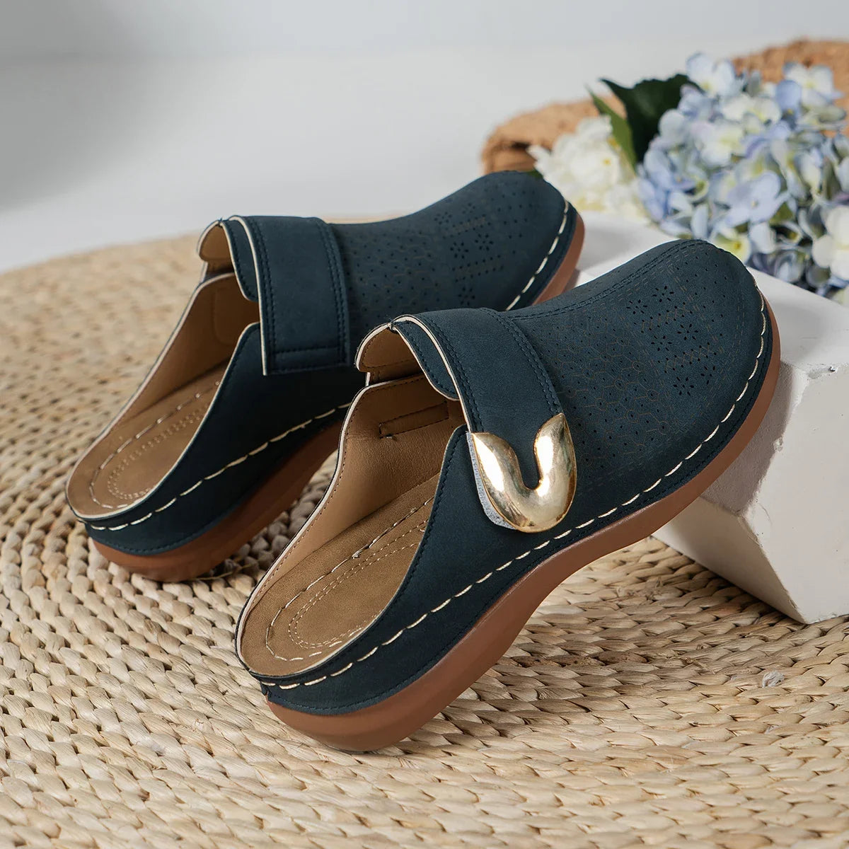 Chausson mule femme talon