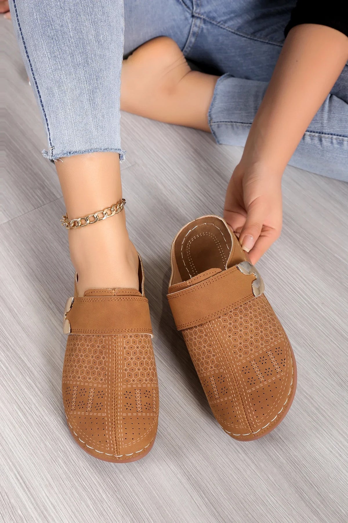 Chausson mule femme talon