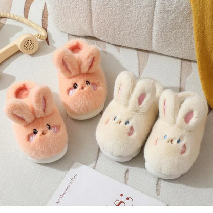 Chausson femme lapin fourrure