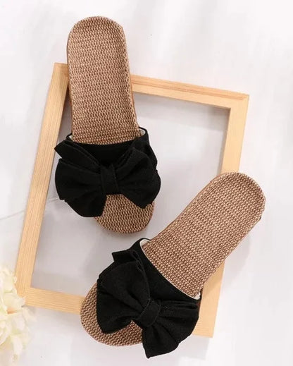 Chausson sandale femme noeud